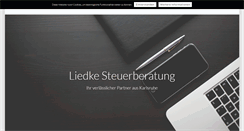 Desktop Screenshot of liedke-steuerberatung.de